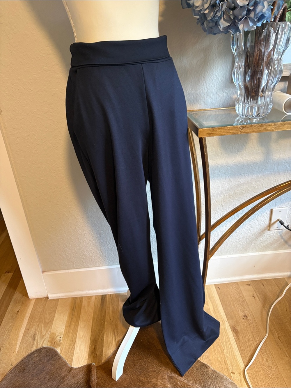 CABi Wide Leg Navy Pull-On Pants - Women's Sz M